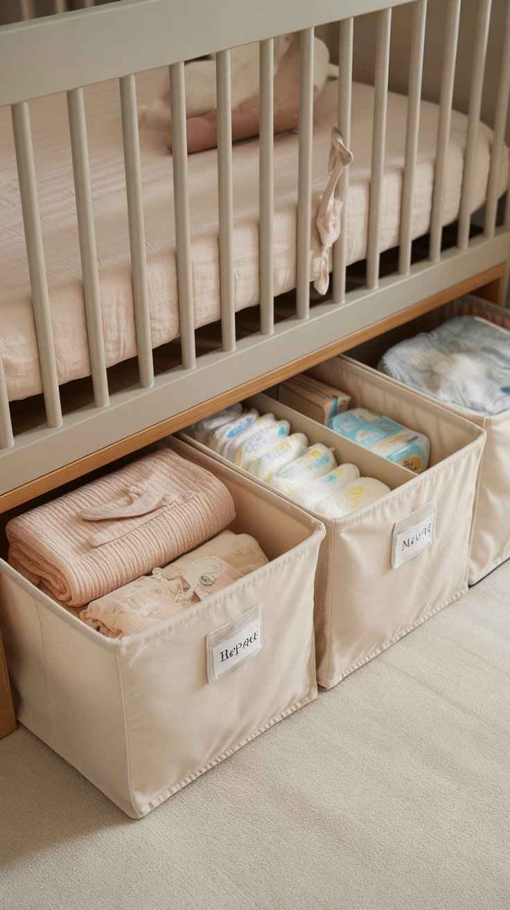 Under-Crib Storage Drawers