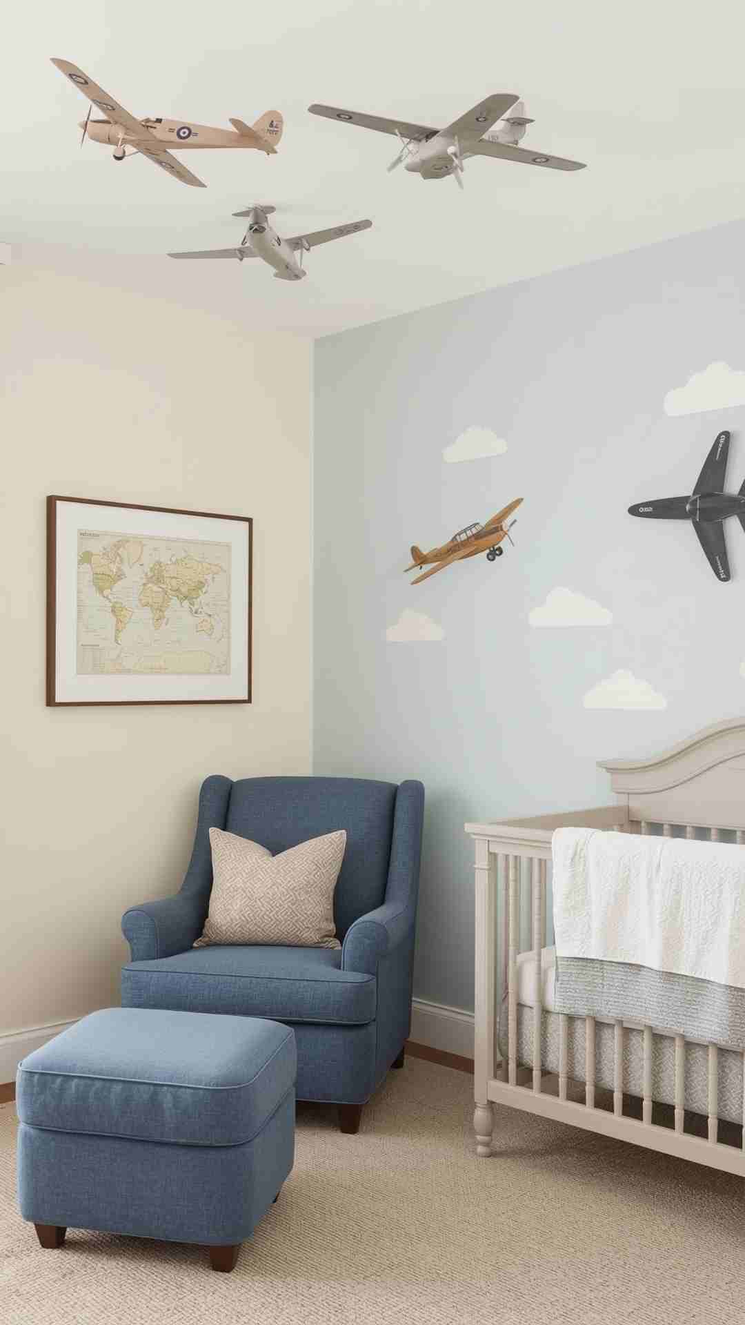 Vintage Airplane Decor