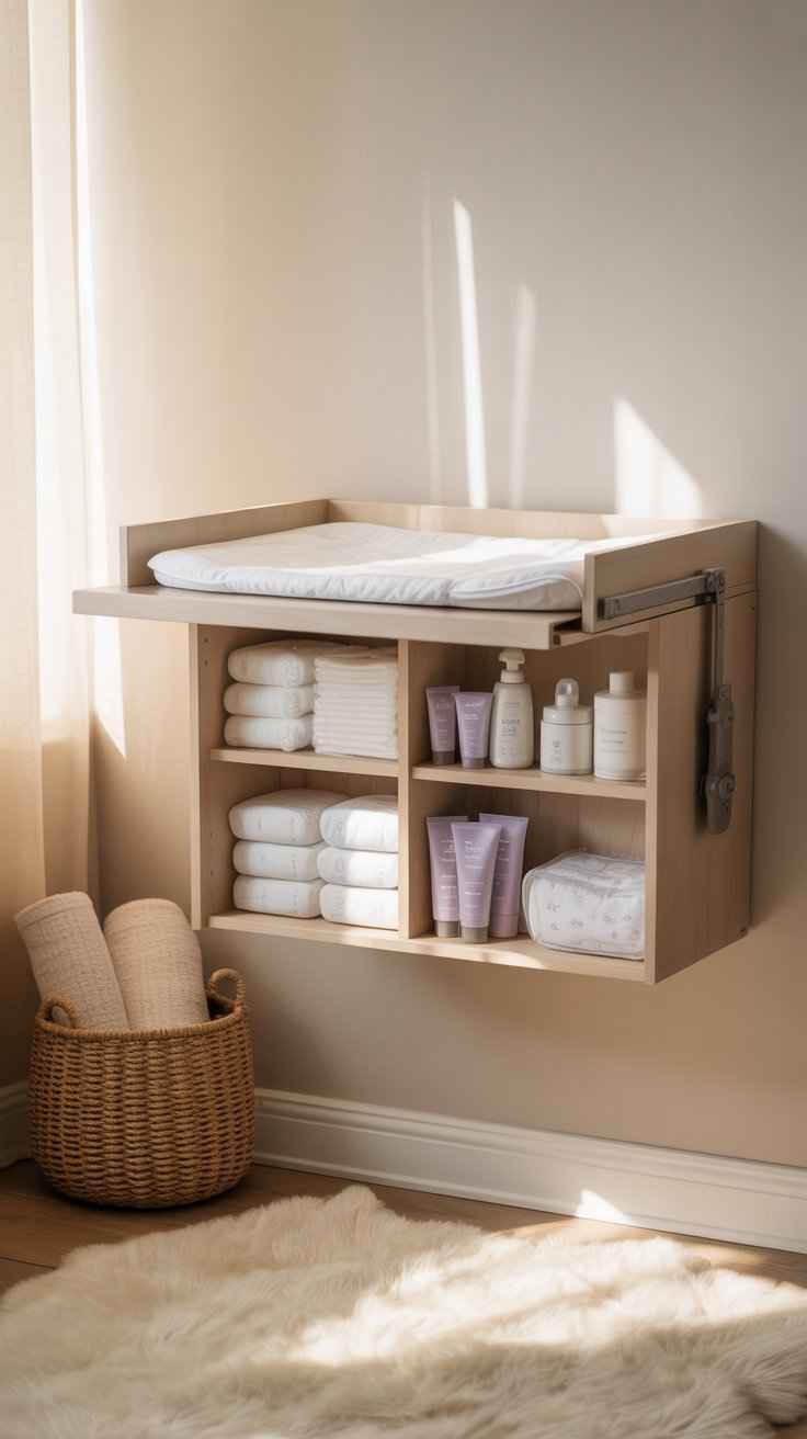 Wall-Mounted Changing Station