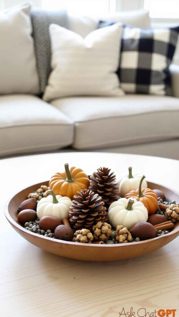 Acorn and Pinecone Bowl