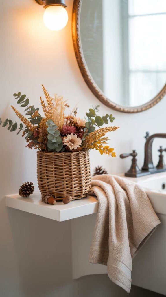 Basket of Fall Florals