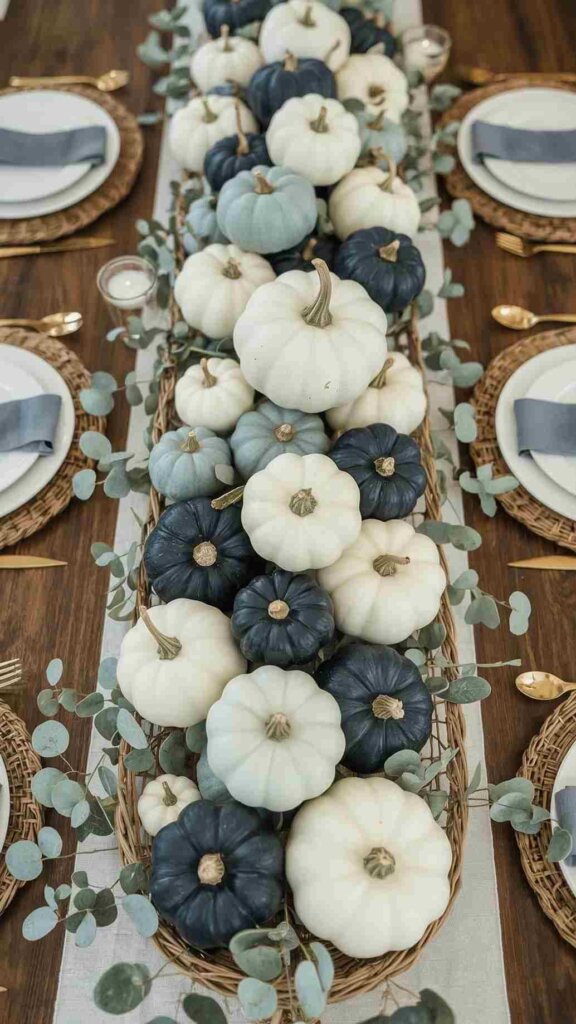 Blue Pumpkin Centerpiece