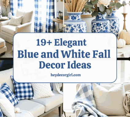 Blue and White Fall Decor Ideas