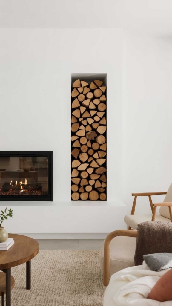 Built-In Firewood Niche