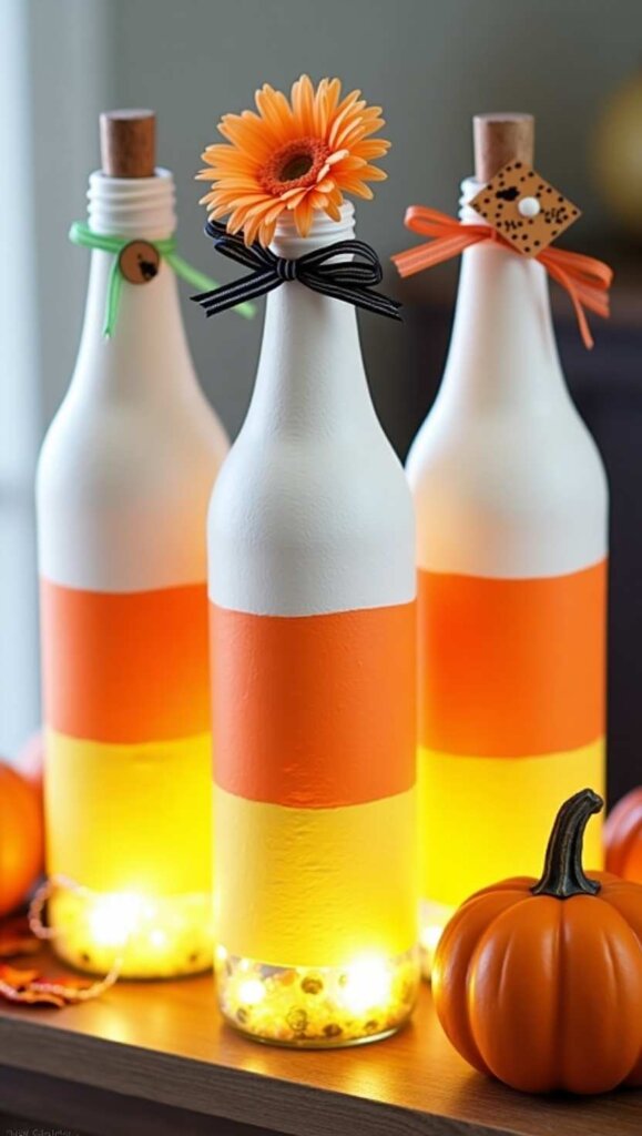 Candy Corn Bottles