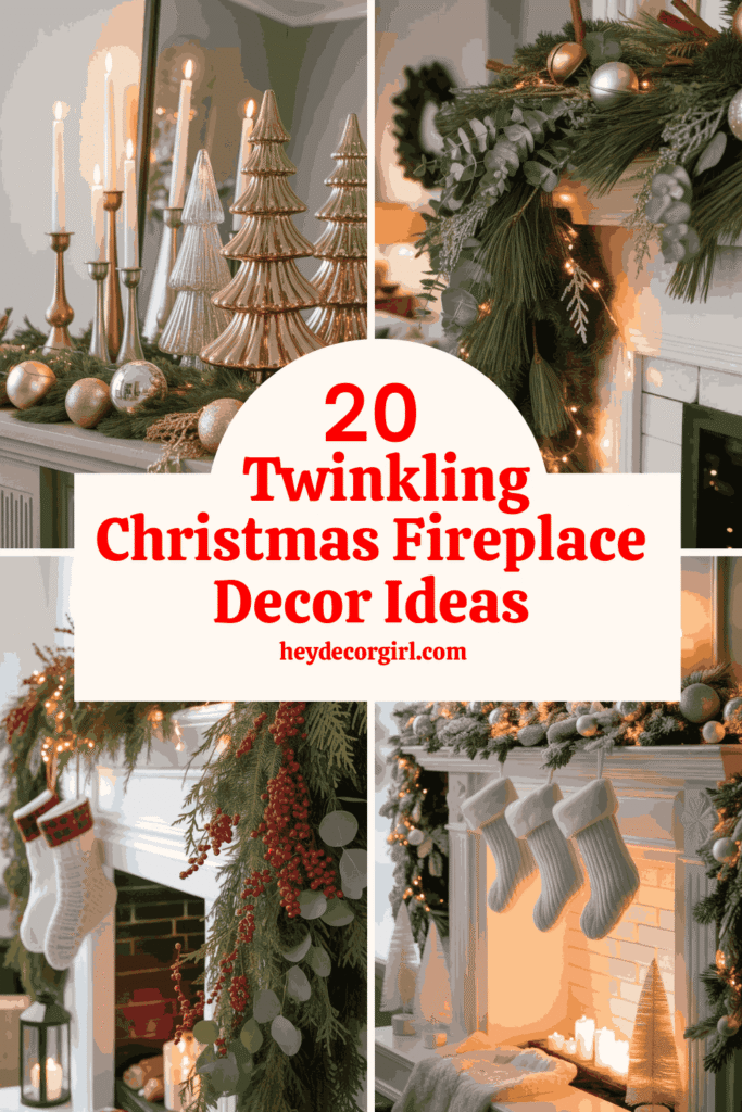  Christmas Fireplace Decor Ideas