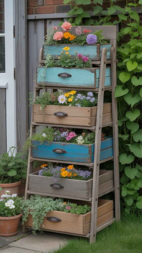 Drawer Stack Flower Beds