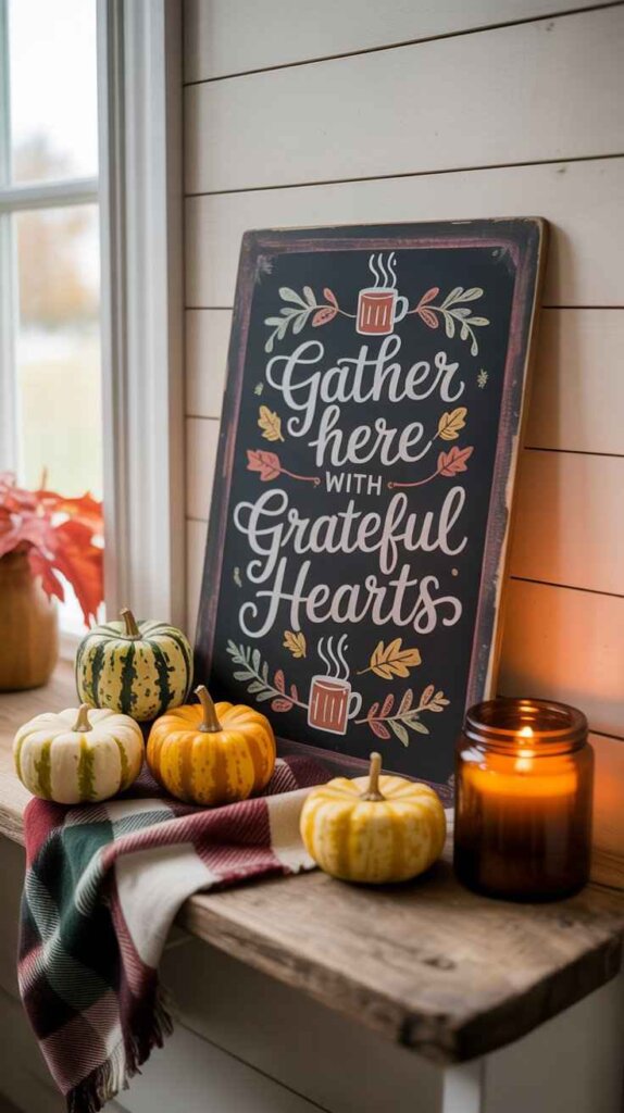 Fall-Inspired Chalkboard Sign