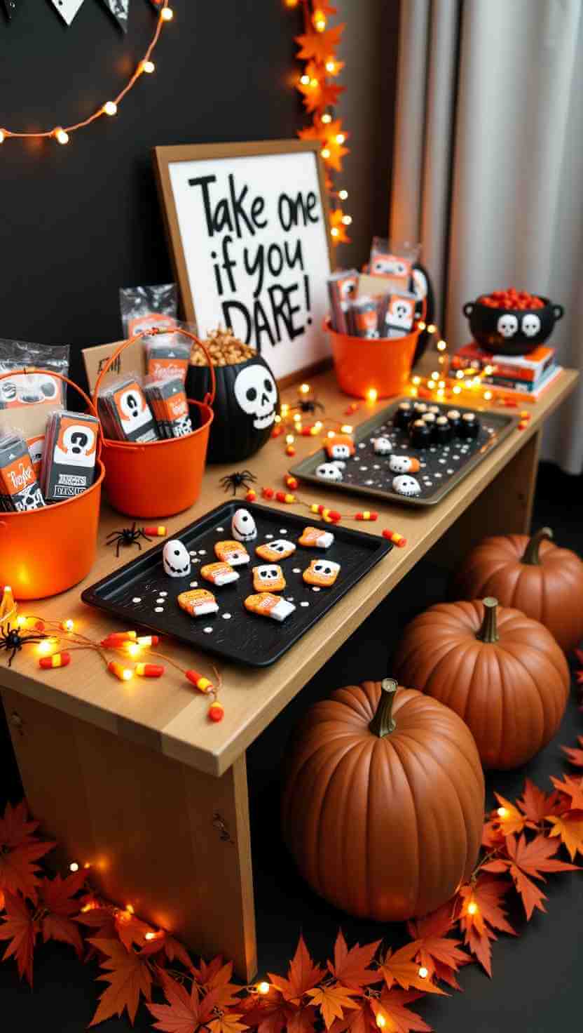 Halloween Party Favor Table