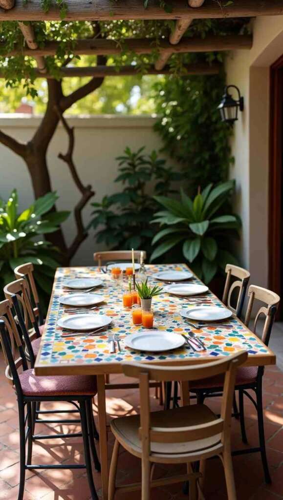 Handmade Mosaic Dining Table