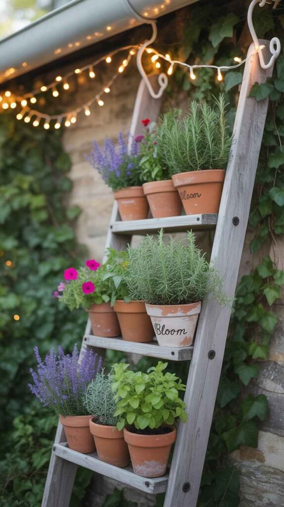 Hanging Ladder Planters