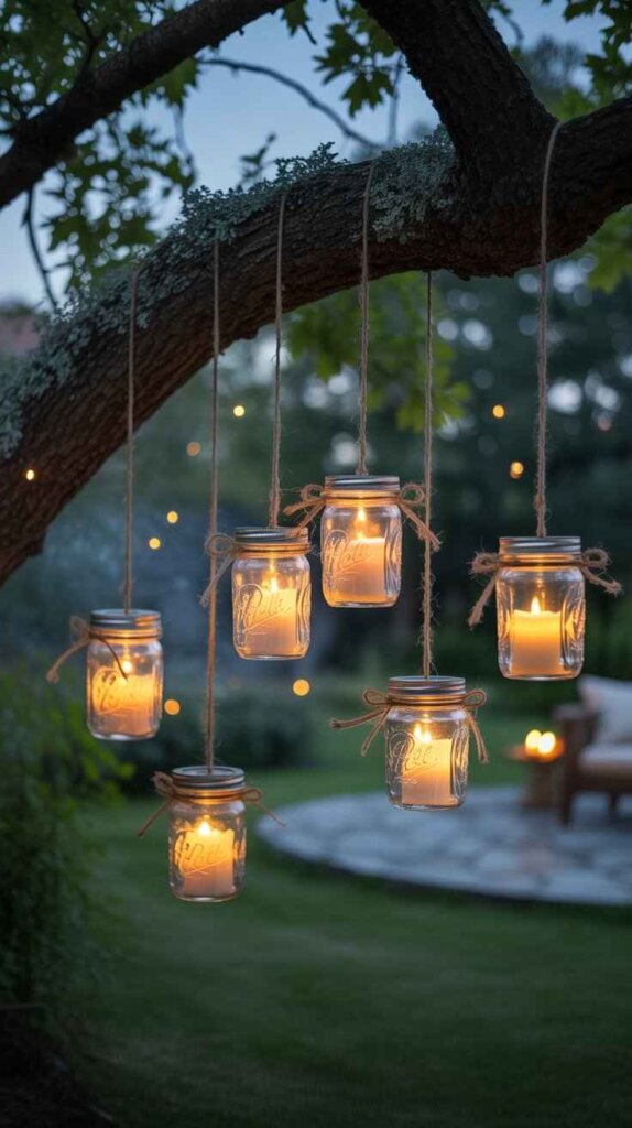 Mason Jar Candle Hangers