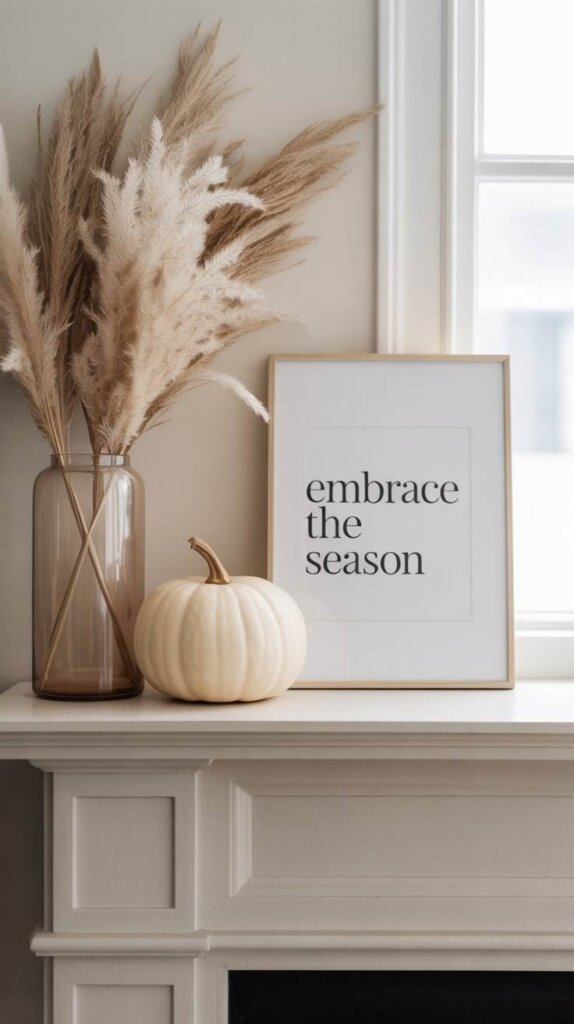 Minimal Mantel Styling