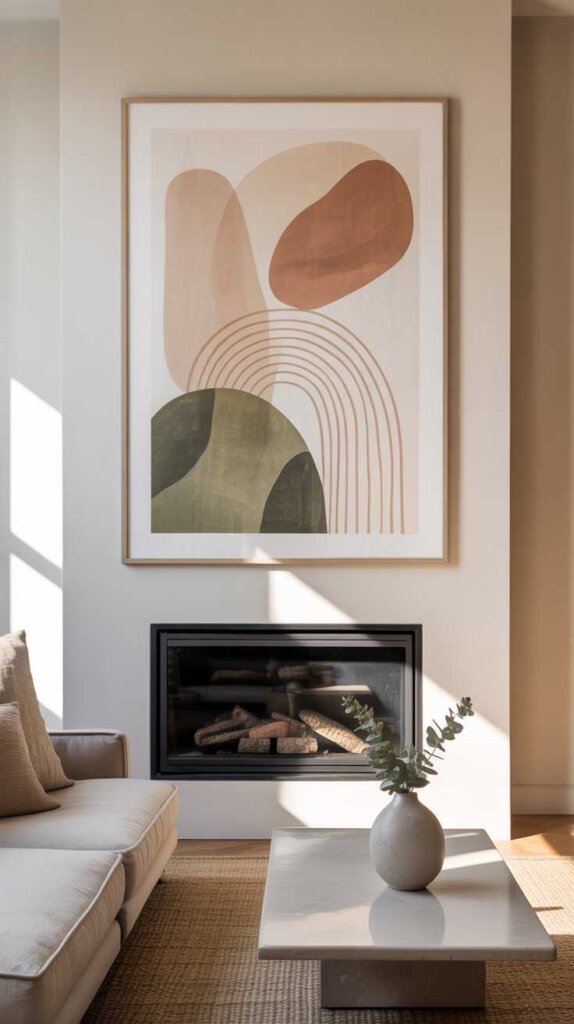 Minimalist Art With Organic Shapes