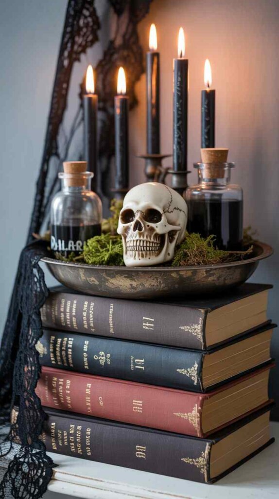 Old Book Stack Centerpiece
