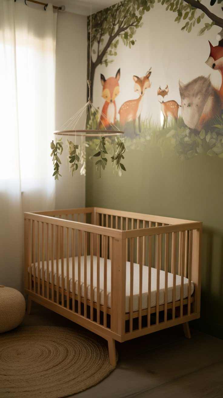 Olive Green Accent Wall
