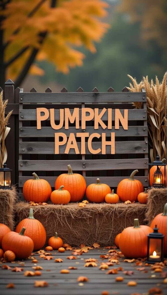 Pallet Pumpkin Patch Display