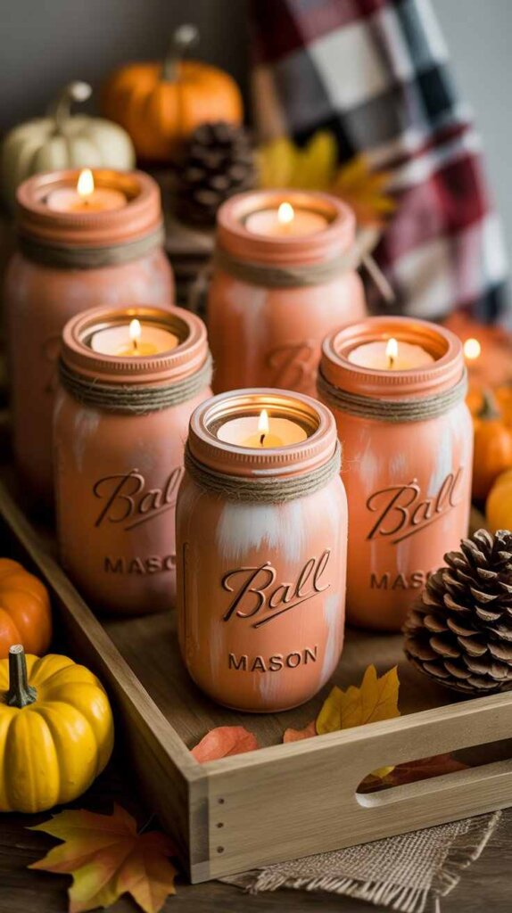 Pumpkin Mason Jar Lanterns