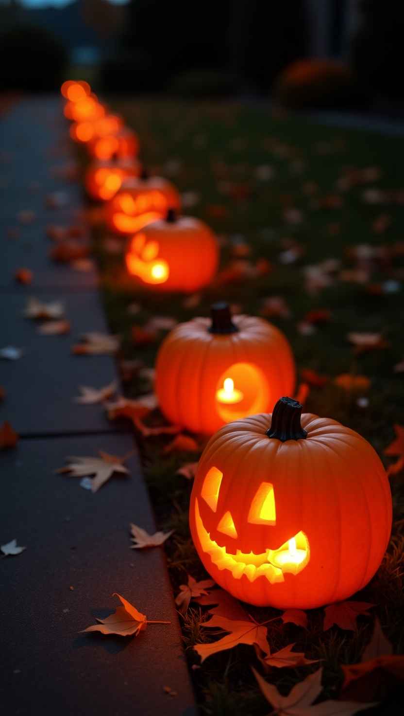 Pumpkin Path Lights