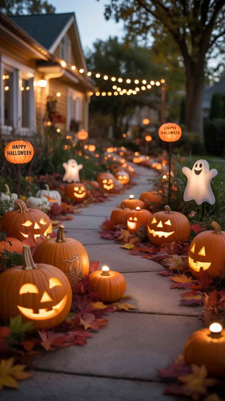 Pumpkin Pathway Lights