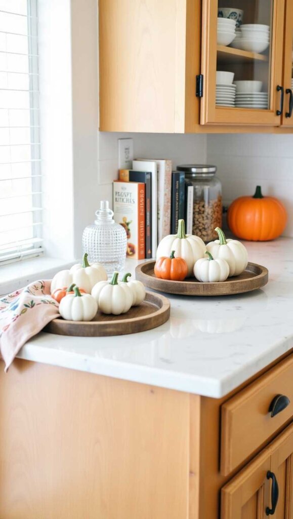 Pumpkin-Themed Counter Accents