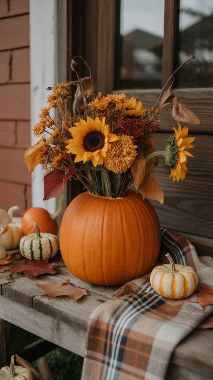 Pumpkin Vase Centerpiece