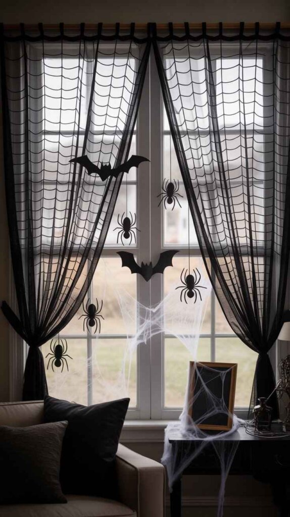 Spider Web Curtains