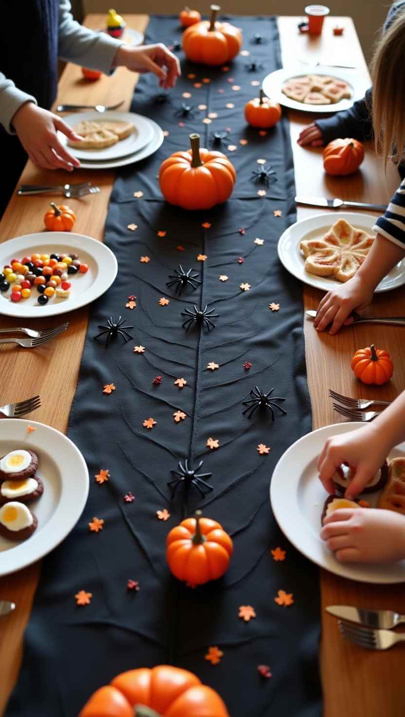 Spider Web Table Runner