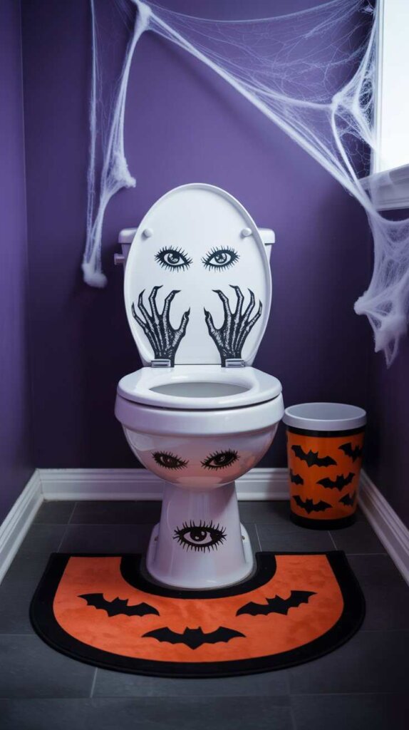 Spooky Toilet Decals