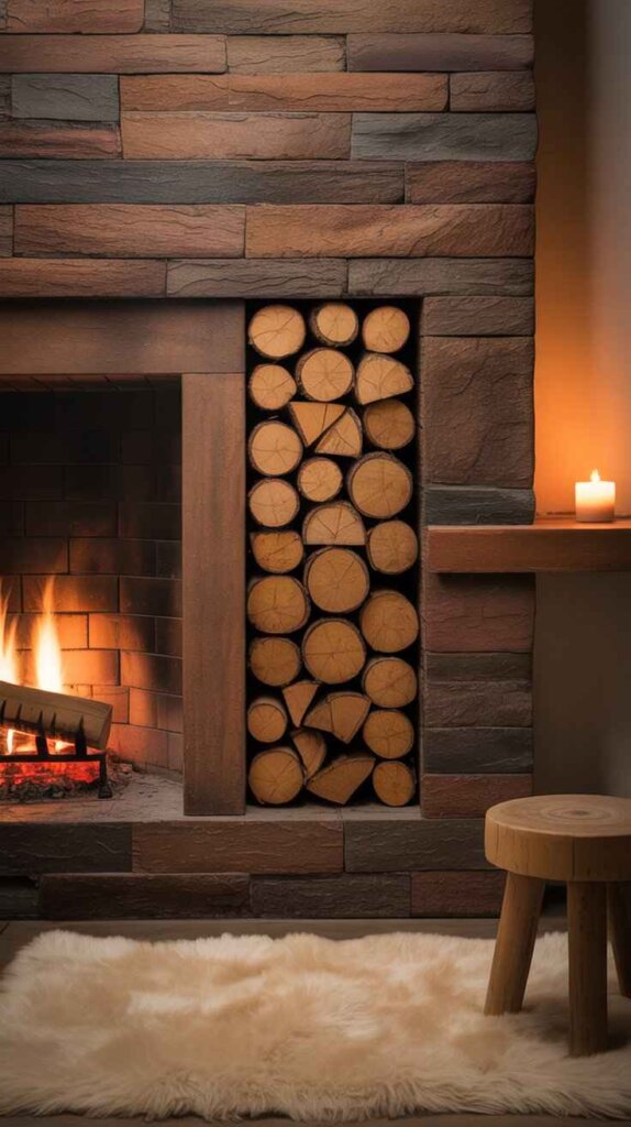 Stacked Wood Niches