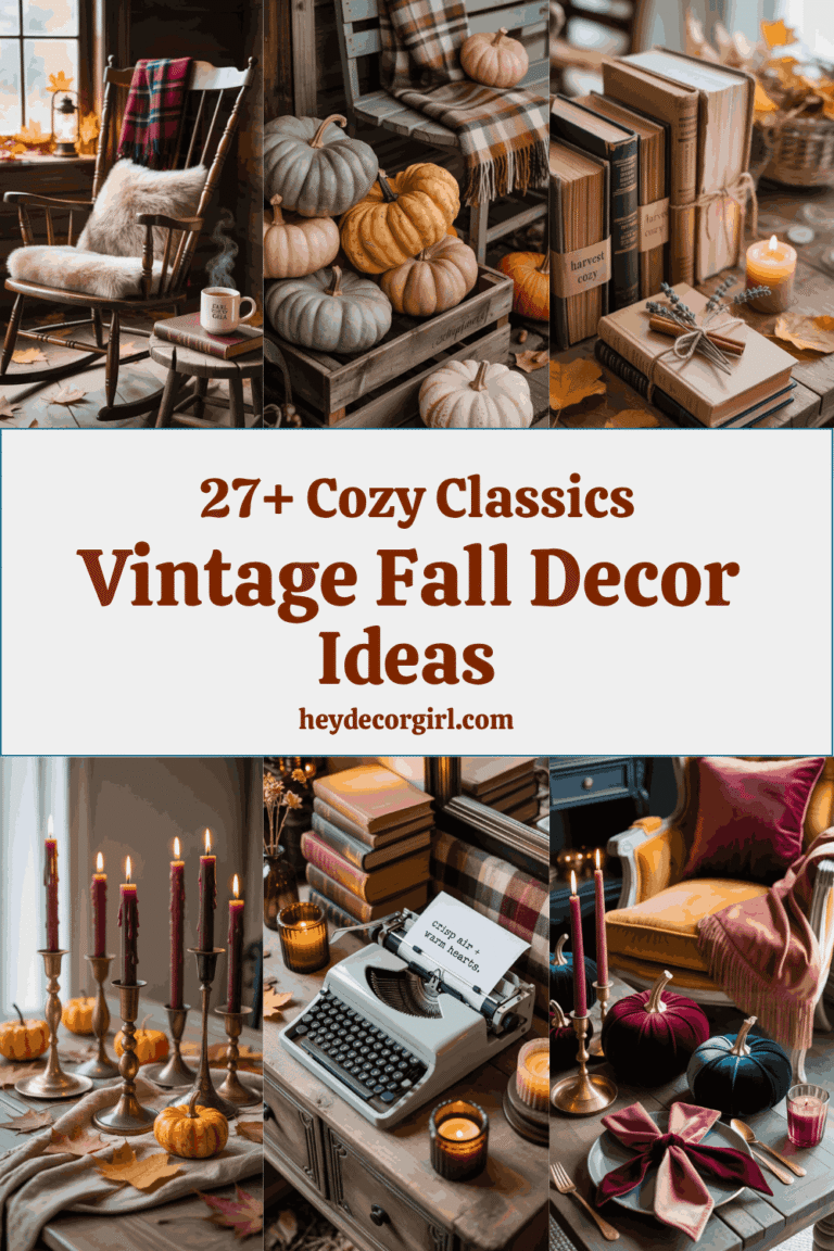 27+ Cozy Classics Vintage Fall Decor Ideas - Hey Decor Girl [Latest ...