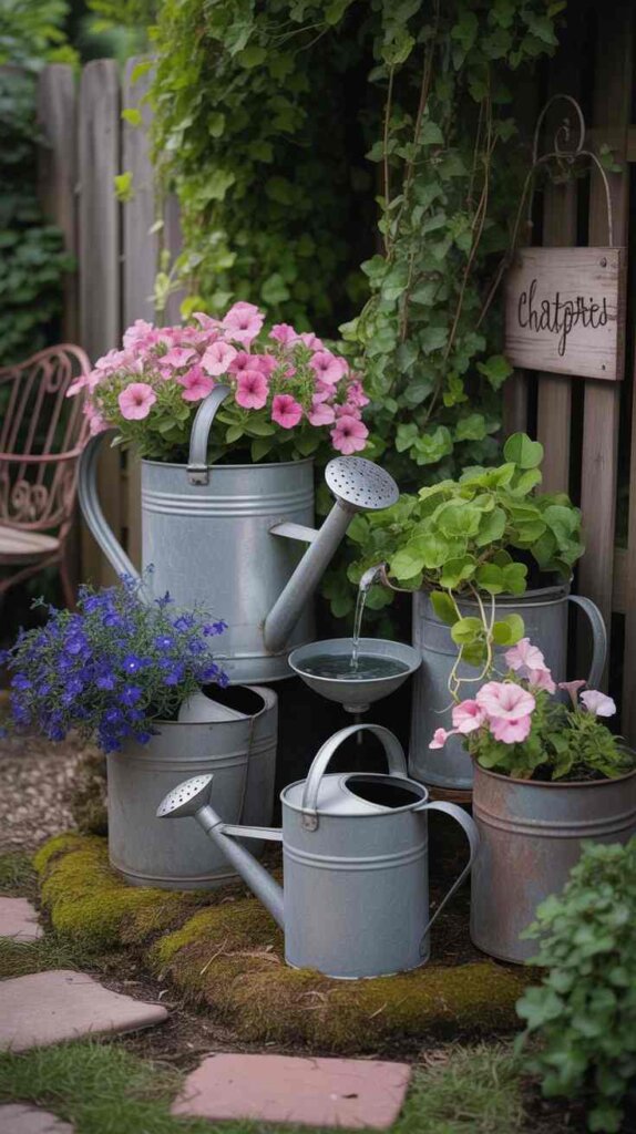 Vintage Watering Can Corners