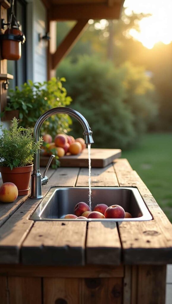 Weathered Wood Sink Stations