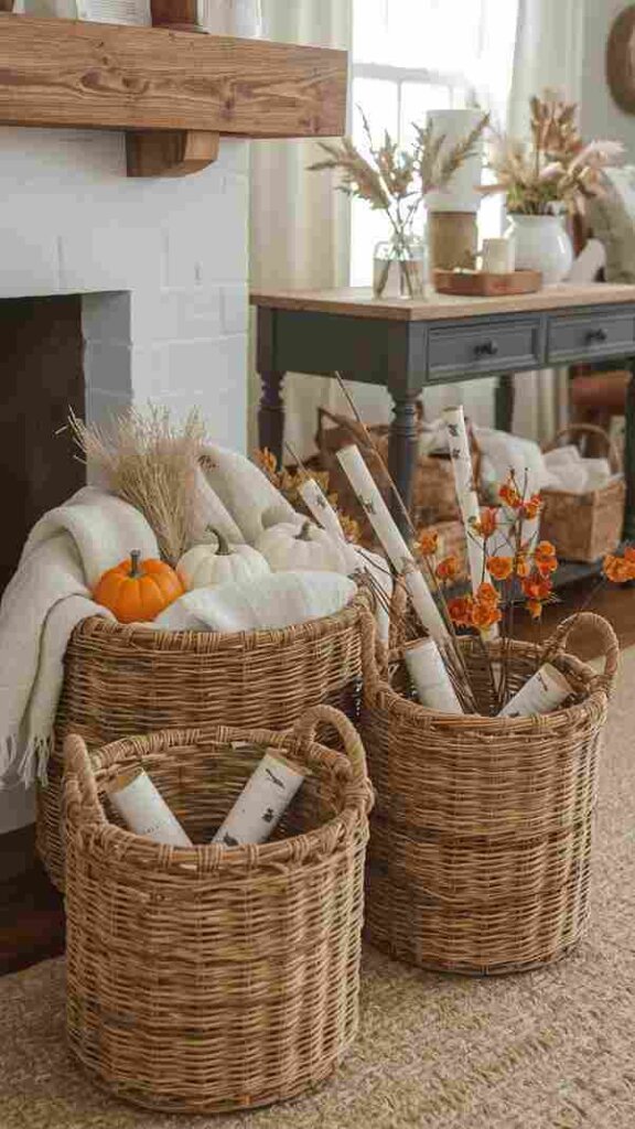 Wicker Basket Display