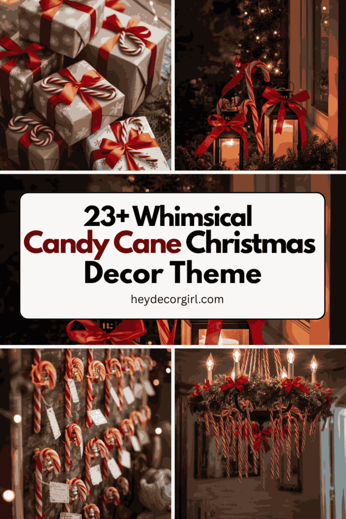 Candy Cane Christmas Decor Theme