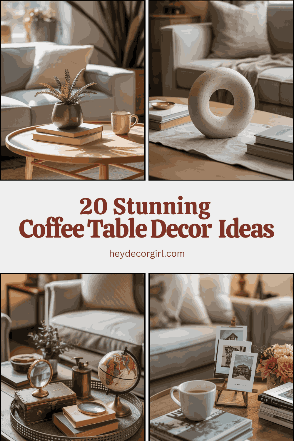 20 Stunning Coffee Table Decor Ideas - Hey Decor Girl [Latest Trending ...