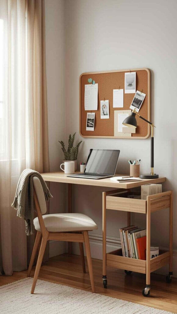 Cozy Corner Desk Setup