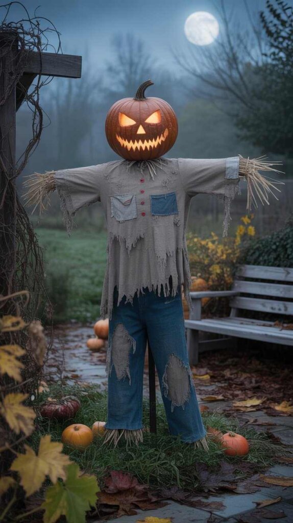 Creepy Garden Scarecrow