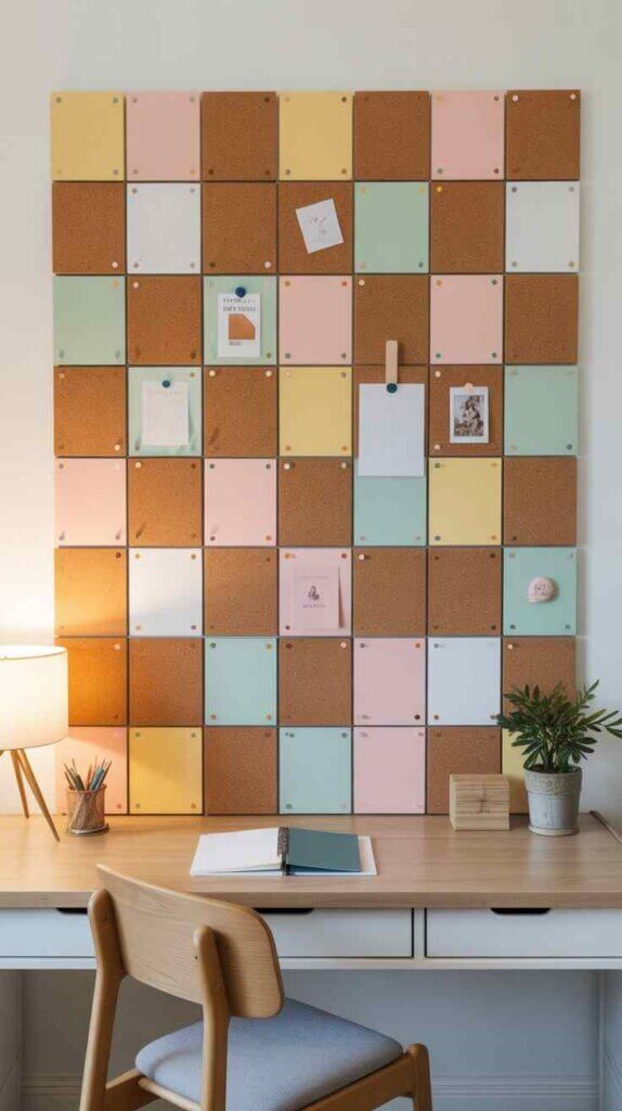DIY Cork Board Grid