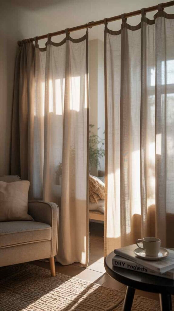 DIY Curtain Divider
