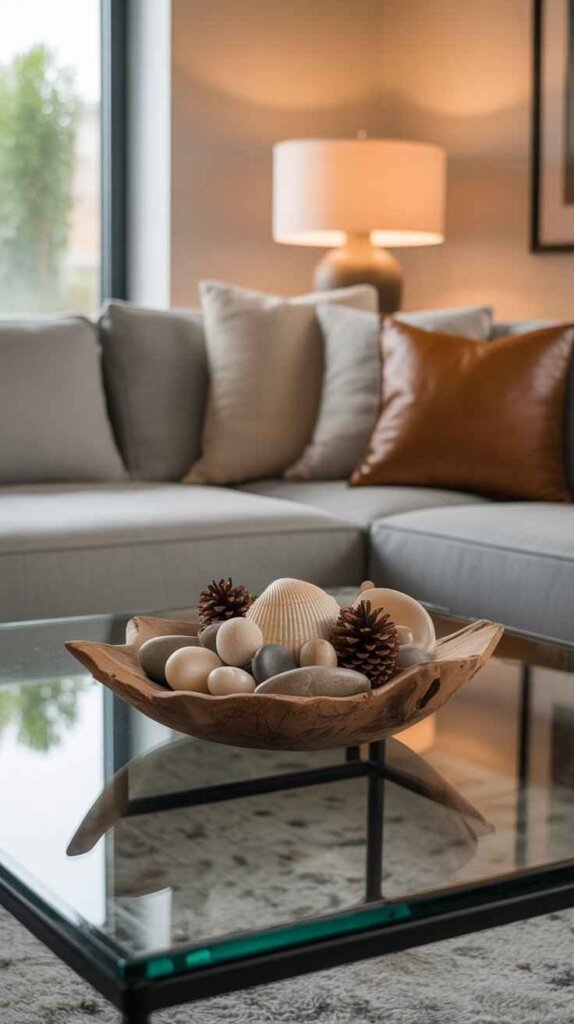 Decorative Bowl with Natural Elements