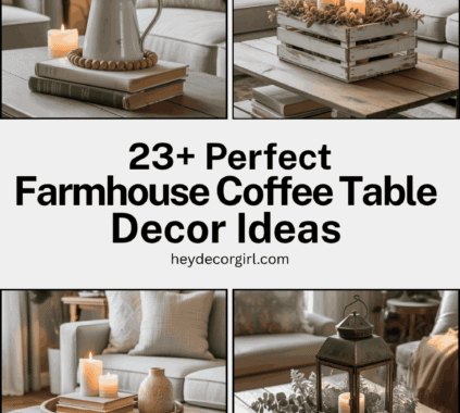 Farmhouse Coffee Table Decor Ideas