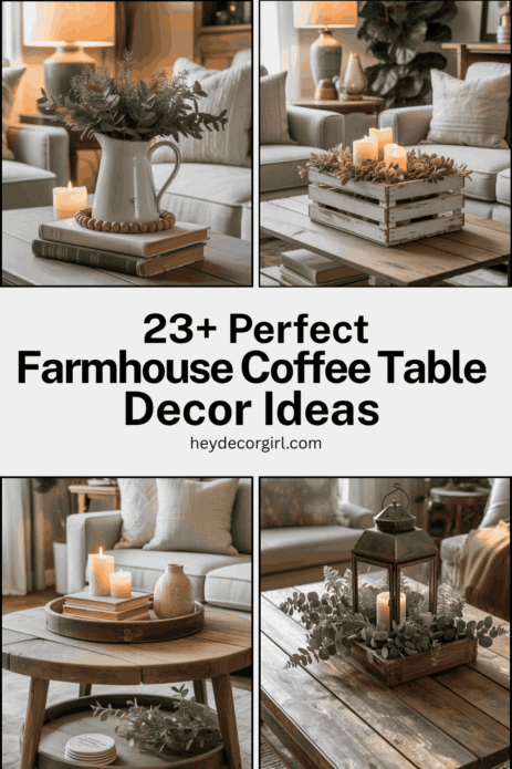 Farmhouse Coffee Table Decor Ideas