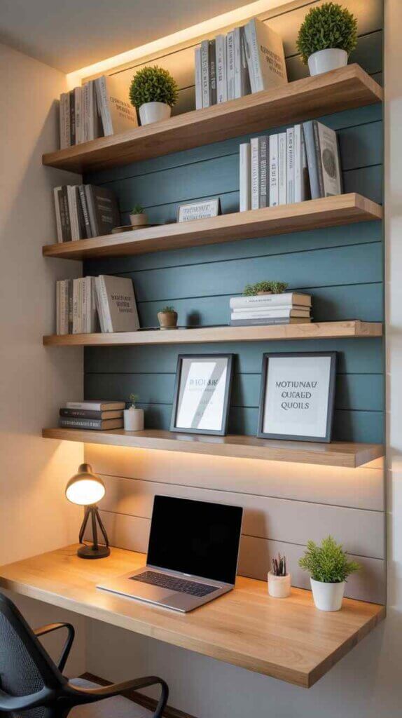 Floating Bookshelves