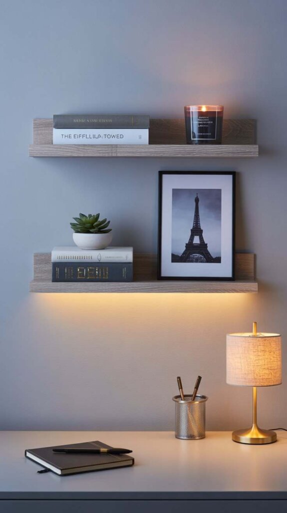 Floating Shelves with Personality