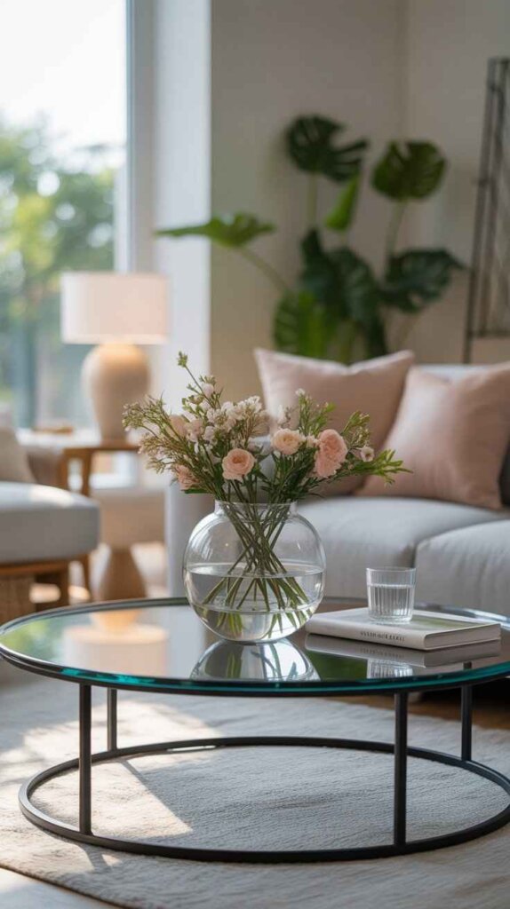 Fresh Flowers in a Minimal Vase