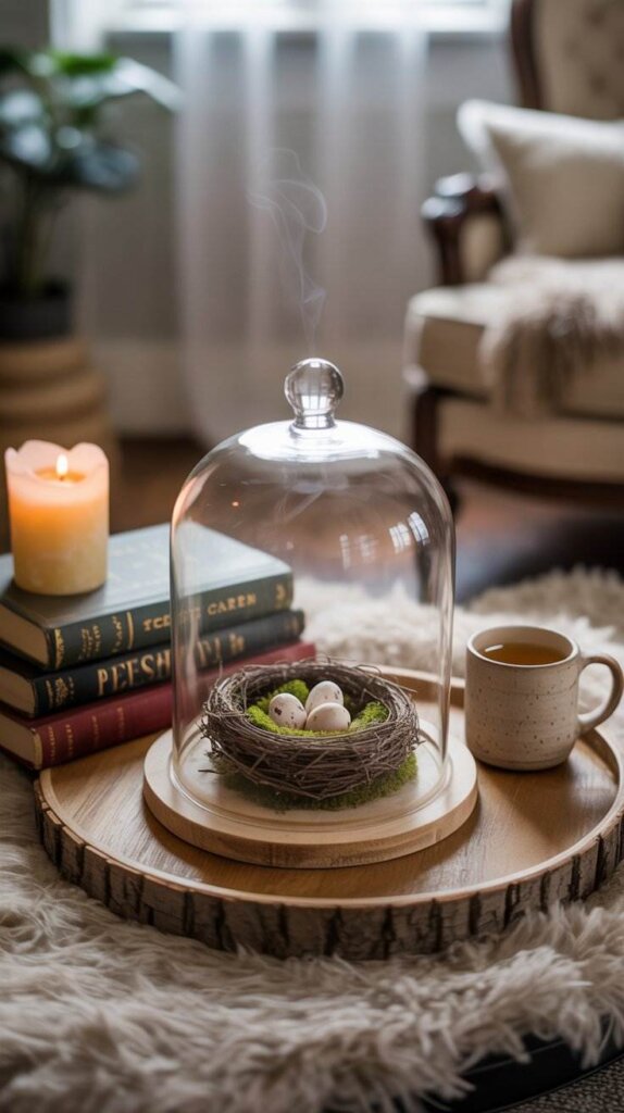 Glass Cloche with Something Unexpected