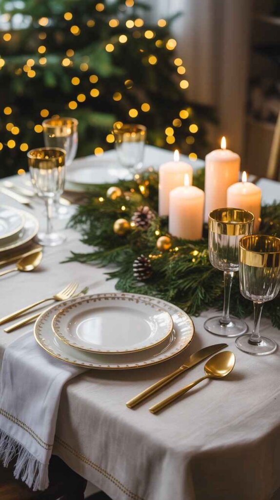 Gold-Trimmed Glassware