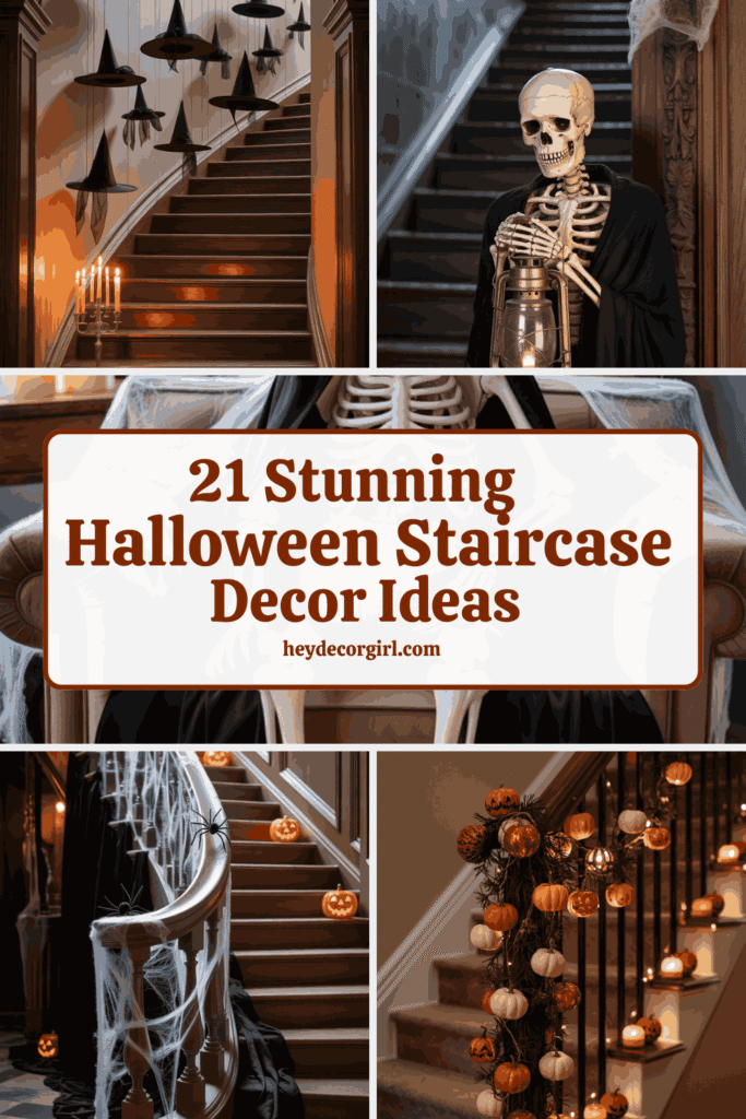Halloween Staircase Decor Ideas