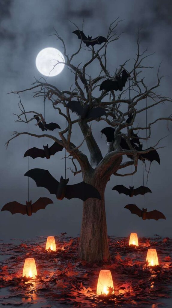 Hanging Bats from Trees